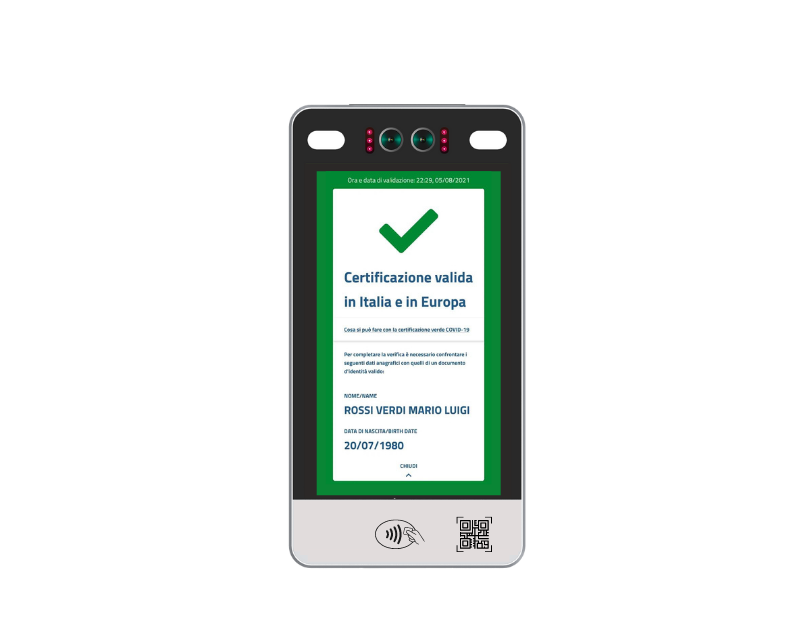 Lettore Controllo Automatico Green Pass Dispositivo Validazione QR Code Greenpass